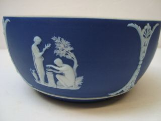 Antique Wedgwood Dark Blue Jasperware JasperDip 19th Century Open Bowl 3