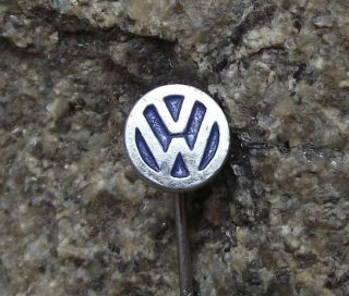 Antique Small Vw Motors Volkswagen Beetle Golf Car Germany Emblem Pin Badge
