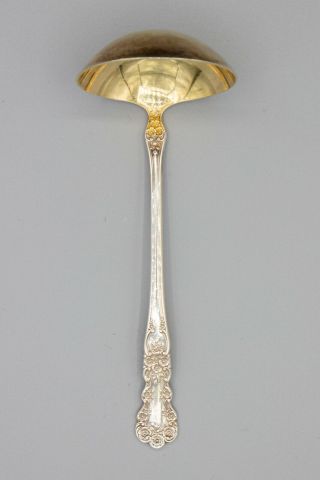 Gorham Buttercup Sterling Silver Solid Cream Ladle No Mono Gold Wash Old Mark 5 "