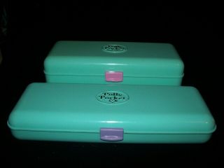 Vintage Polly Pocket High Street Money Box And Pencil Case 1989/90 (faulty)