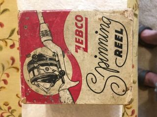 Vintage Zebco Model 33 Spinning Reel With Paperwork