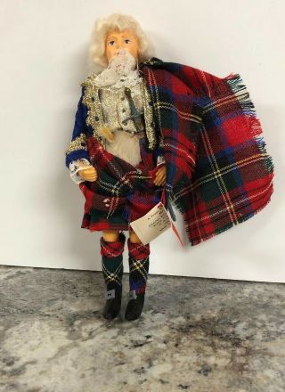 Peggy Nisbet H/210 Charles Edward Stuart Vintage Scottish Dressed Doll Kilt Tag