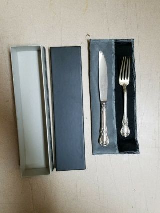 Vintage Towle Old Master Sterling Silver Flatware 2 Piece Place Set