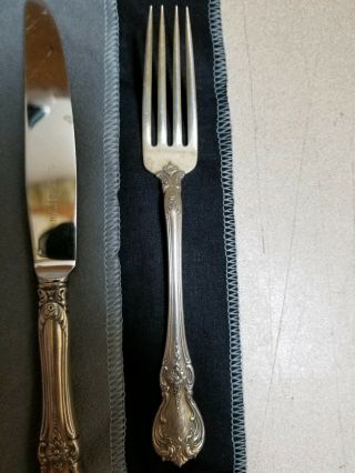 Vintage Towle Old Master Sterling Silver Flatware 2 Piece Place Set 2