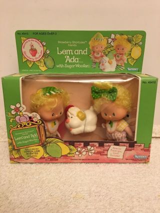 Strawberry Shortcake Lem And Ada With Sugar Woofer Attached Kenner