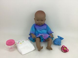 Water Baby Lauer Toys Brown Aa Doll Drink And Wet With Accessories Vintage 1998