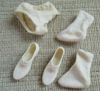 Vintage Ken Doll White Socks Shoes & Underwear Outfit Completer Campus Dr.  Sleep