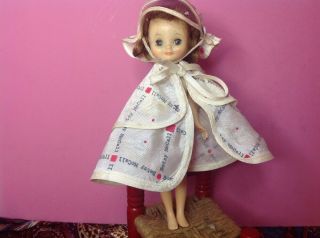 Vintage Betsy Mccall With Rain Cape And Hat.  8 Inches.