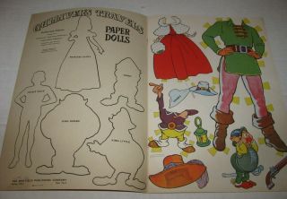 1939 Paramount Pictures GULLIVER ' S TRAVELS Paper Dolls Book Uncut 2
