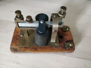 Antique Old Western Electric Telegraph Morse Code Sounder Ham Radio Railroad
