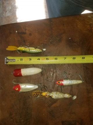 Vintage Group of 5 Fishing Lures 2 2
