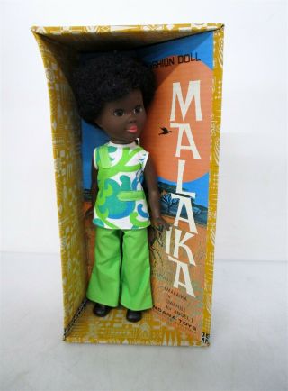 Vintage 1969 Malaika 8  A Afro Fashion Doll " Iob Shindana Toys