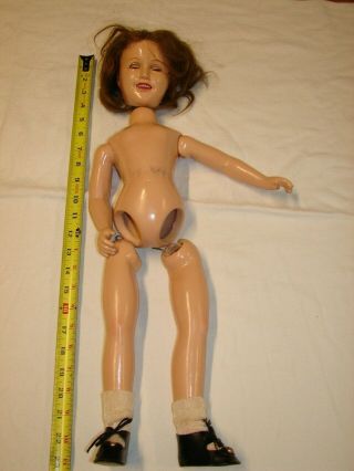 Vintage Doll Parts Repair Making Composition Deanna Durbin 21 Inch Ideal Doll