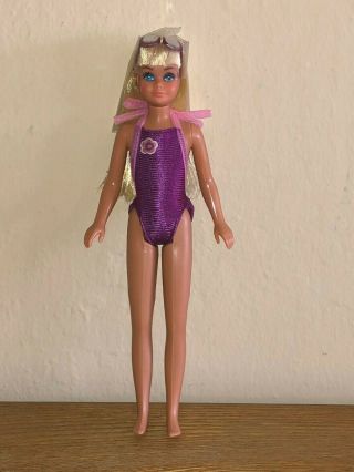 Vintage Sunsational Malibu Skipper Doll With Plastic