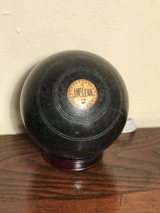 Antique Lawn Bowl/bocce/duckpin Ball Game Ball