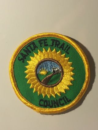 Vtg Girl Scout Patch Santa Fe Trail Council Scouts Gsa Mexico