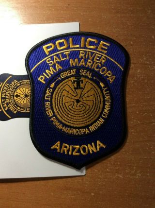 Patch Police Tribal Salt River Pima Maricopa Indian Community Arizona Az State