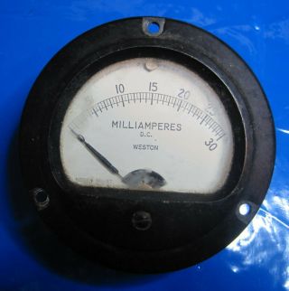 Vintage Antique Weston Current Ma Meter