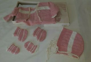 VINTAGE DOLLS KNIT PARADE KNIT CLOTHING TINY TEARS DY - DEE BABY W/ ORIG.  BOX 3