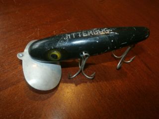 Vintage Large 4 1/2 " Long Arbogast Jitterbug Fishing Lure W/ Three Treble Hooks