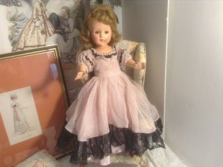 16 - 1/2 " Effanbee " Little Lady Doll - All - Needs Attention