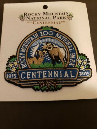 Rocky Mountain National Park 10oth Anniversary Centennial 2015 Patch Nps Rare