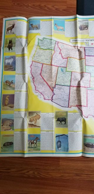 Hammonds Animal Map Of The United States