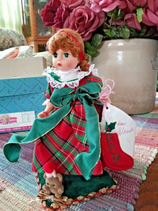 Vintage Madame Alexander " Christmas Eve " Doll 8 Inch
