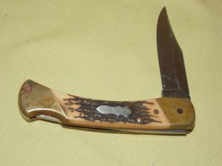Vintage Schrade,  Usa Uncle Henry Lb8 Papa Bear Lock Blade Lockback Knife