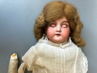 Antique Germany Armand Marseille Bisque & Leather Body Doll 370 AM - 3 - DEP 25 