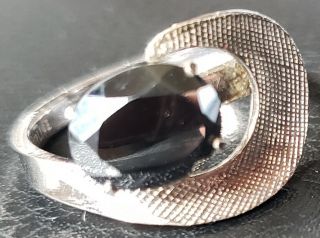 Antique Sterling & Onyx Silver Ring Size 8