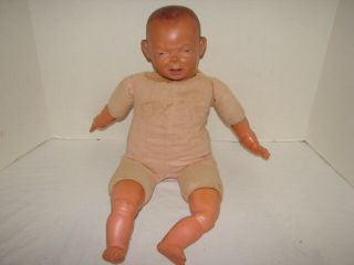 Doll Ideal Blessed Event Vintage Early 1950s Marked Rubber Cloth Body 20 Inches
