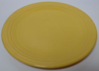Antique Vtg 1936 Fiesta Yellow 9 1/2 " Luncheon Plate Fiestaware Homer Laughlin H