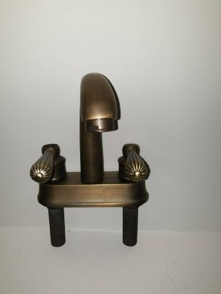 Classic Antique Brass Washing Sink Tap Bathroom Basin Mixer Faucet Widespread