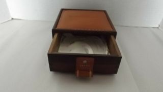 Vintage Palaska Quality Leather And Wood Stash Box For Small Items Italy