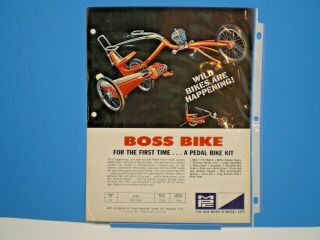 Mpc 1968 Boss Bike Color Single Sided Dealer Flyer
