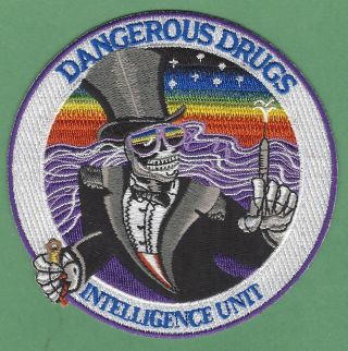 Dea Drug Enforcement Adm Dangerous Drugs Intelligence Unit Police Patch