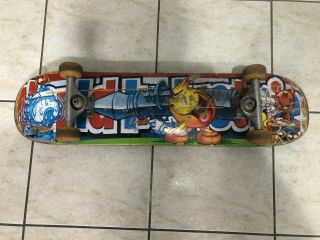 Old School World Industries Wet Willy Flame Boy Independent Complete Skateboard