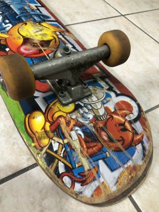 Old School World Industries Wet Willy Flame Boy Independent Complete Skateboard 2