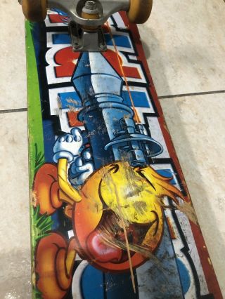 Old School World Industries Wet Willy Flame Boy Independent Complete Skateboard 3