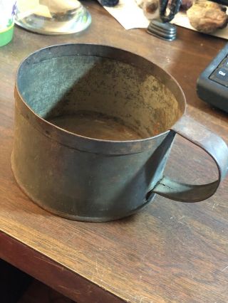 Antique Civil War Era ? Tin Cup