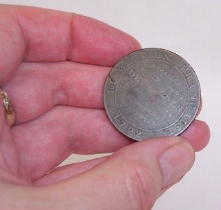 Antique 1792 French Revolution Medallion Coin - Estate Find