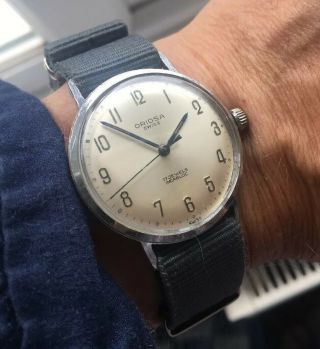 Oriosa Vintage Gents Mechanical Swiss Made 17 jewels Watch 6