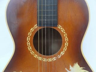 Vintage Antique Hawaiian Parlor Guitar with Case 3