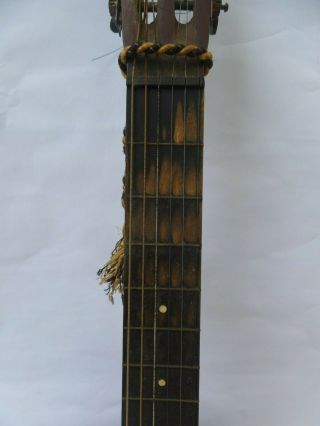 Vintage Antique Hawaiian Parlor Guitar with Case 5