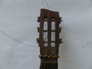 Vintage Antique Hawaiian Parlor Guitar with Case 6