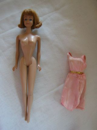 Vintage Midge Barbie Doll 1958 Red Hair And Freckles Blue Eyes Mattel