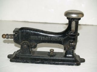 Antique 1895 Cast Iron Sure Shot Stapler 3