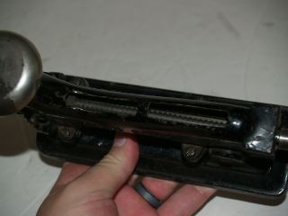 Antique 1895 Cast Iron Sure Shot Stapler 6