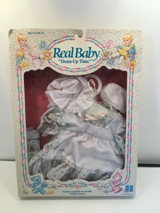 Vintage 1985 Hasbro Real Baby Doll Clothes “dress - Up Time” Outfit